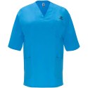 Panacea 160 g/m2 bluzka do pracy unisex z krótkim rękawem błękit dunajski (R90981J6)