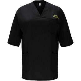 Panacea 160 g/m2 bluzka do pracy unisex z krótkim rękawem czarny (R90983O6)