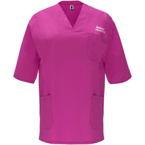 Panacea 160 g/m2 bluzka do pracy unisex z krótkim rękawem fioletowy (R90985W2)
