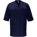 Panacea 160 g/m2 bluzka do pracy unisex z krótkim rękawem granatowy (R90981R4)
