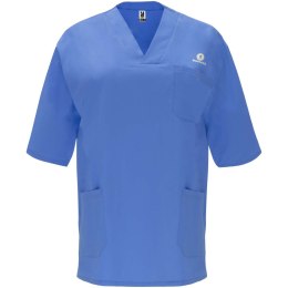 Panacea 160 g/m2 bluzka do pracy unisex z krótkim rękawem laboratoryjny niebieski (R90981O3)