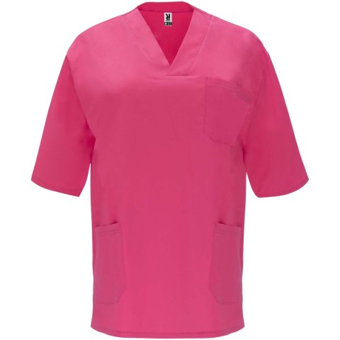 Panacea 160 g/m2 bluzka do pracy unisex z krótkim rękawem róż rozetka (R90984R4)