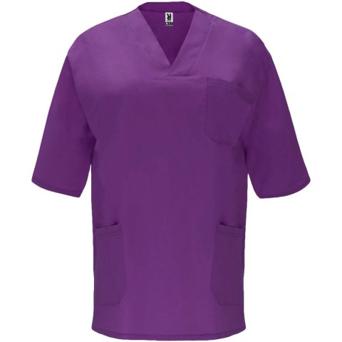 Panacea 160 g/m2 bluzka do pracy unisex z krótkim rękawem winogronowy (R90984W1)