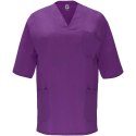 Panacea 160 g/m2 bluzka do pracy unisex z krótkim rękawem winogronowy (R90984W4)