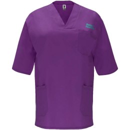 Panacea 160 g/m2 bluzka do pracy unisex z krótkim rękawem winogronowy (R90984W6)