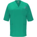 Panacea 160 g/m2 bluzka do pracy unisex z krótkim rękawem zieleń laboratoryjna (R90985I1)