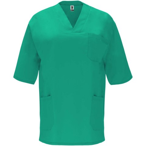 Panacea 160 g/m2 bluzka do pracy unisex z krótkim rękawem zieleń laboratoryjna (R90985I4)