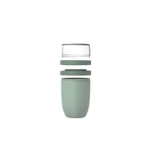 Mepal Ellipse 3-częściowy izolowany pojemnik na lunch o pojemności 500 ml + 2 x 200 ml szałwiowy zielony (11314361)