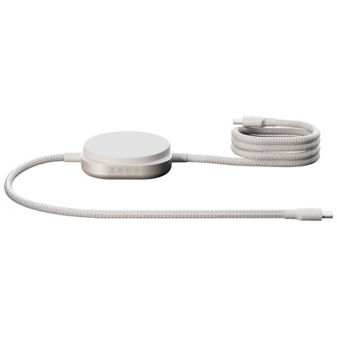 Zens Pro 2 kabel ładujący USB-C 2 w 1 o mocy 240 W biały (12082101)