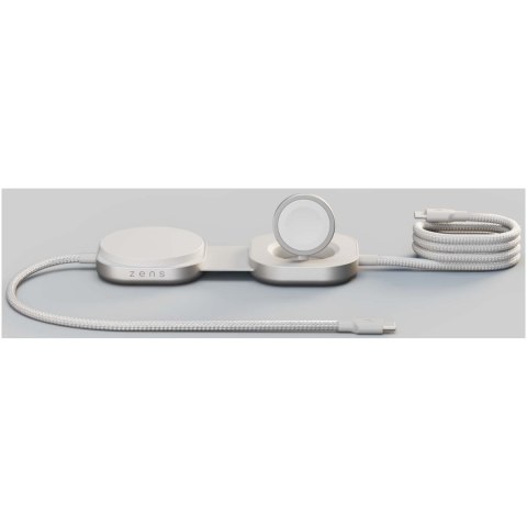 Zens Pro 3 kabel ładujący USB-C 3 w 1 o mocy 140 W biały (12082201)