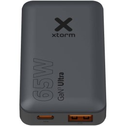 Xtorm szybka ładowarka podróżna o mocy 65 W z kablem i etui podróżnym czarny (12460090)