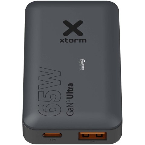 Xtorm szybka ładowarka podróżna o mocy 65 W z kablem i etui podróżnym czarny (12460090)