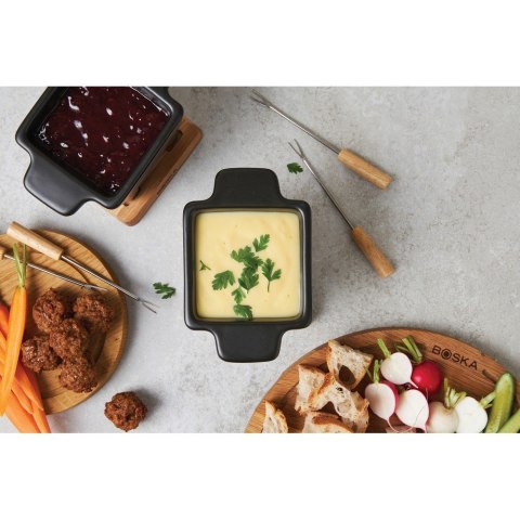Zestaw do serwowania fondue BOSKA Tapas Fondue Nero