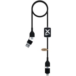 SCX.design C32 kabel do ładowania 60 W z przełącznikiem i podświetlanym logo czarny (2PX21290)