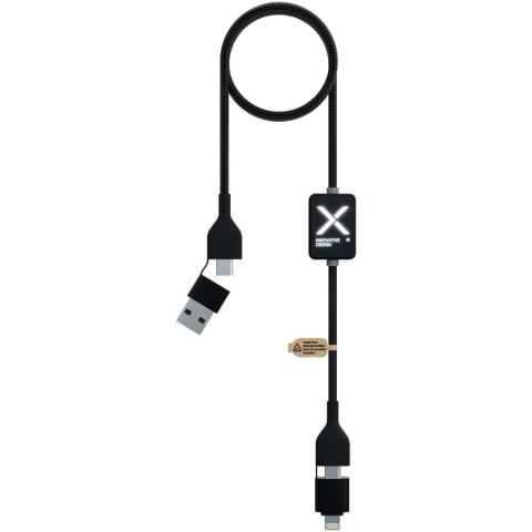 SCX.design C32 kabel do ładowania 60 W z przełącznikiem i podświetlanym logo czarny (2PX21290)