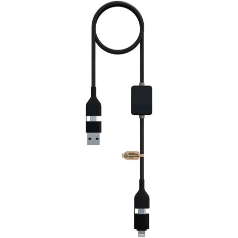 SCX.design C32 kabel do ładowania 60 W z przełącznikiem i podświetlanym logo czarny (2PX21290)