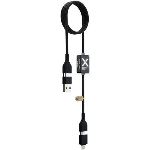 SCX.design C32 kabel do ładowania 60 W z przełącznikiem i podświetlanym logo czarny (2PX21290)