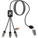 SCX.design C33 kabel do ładowania typu C o mocy 60 W z podwójnym podświetlanym logo melanż czarny (2PX21390)