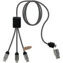 SCX.design C33 kabel do ładowania typu C o mocy 60 W z podwójnym podświetlanym logo melanż czarny (2PX21390)