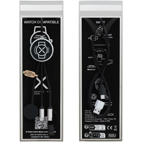 SCX.design C34 kabel do ładowania smartwatcha 7 w 1 czarny (2PX21490)