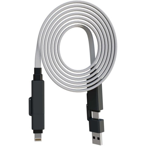 SCX.design C58 magnetyczny płaski kabel do ładowania 60 W szary (2PX19682)