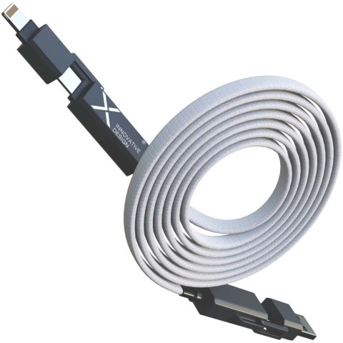 SCX.design C58 magnetyczny płaski kabel do ładowania 60 W szary (2PX19682)