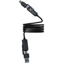 SCX.design C59 magnetyczny kabel do ładowania o mocy 100 W w izolacji z silikonu czarny (2PX21590)