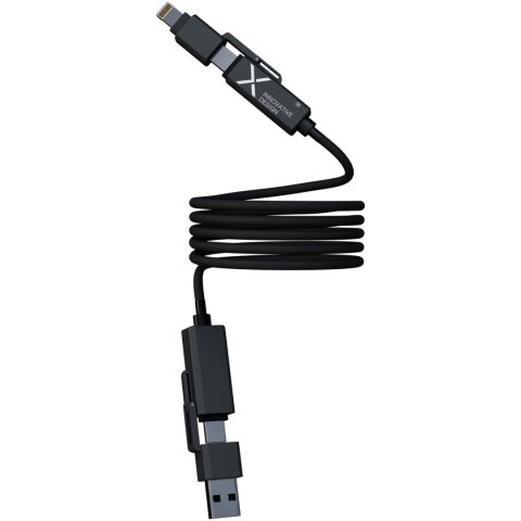 SCX.design C59 magnetyczny kabel do ładowania o mocy 100 W w izolacji z silikonu czarny (2PX21590)