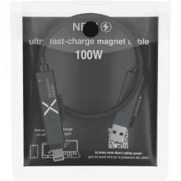 SCX.design C59 magnetyczny kabel do ładowania o mocy 100 W w izolacji z silikonu czarny (2PX21590)
