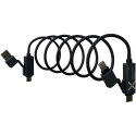 SCX.design C59 magnetyczny kabel do ładowania o mocy 100 W w izolacji z silikonu czarny (2PX21590)