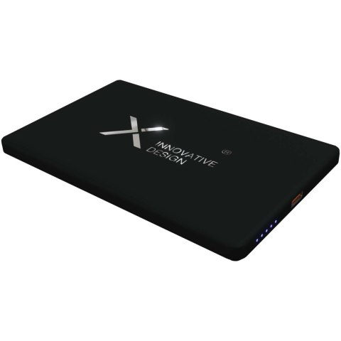 SCX.design P22 bardzo smukły magnetyczny powerbank o pojemności 5000 mAh czarny (2PX18490)