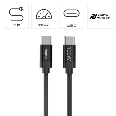 Kabel do ładowania Hama 100W