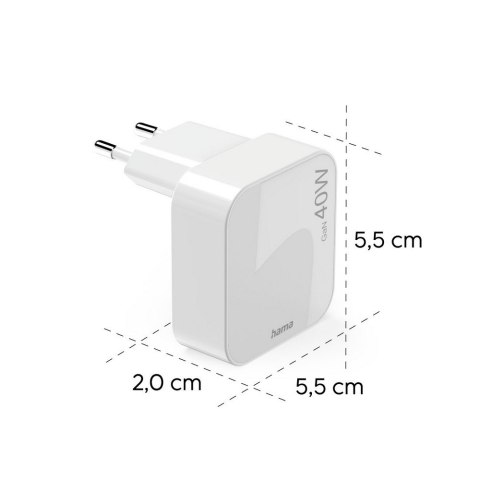 Składana ładowarka ścienna 40W Hama
