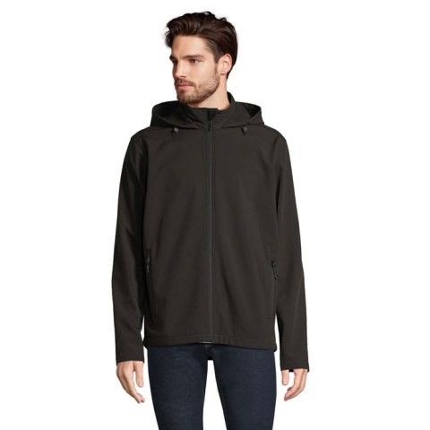 RACE MEN HOODED JACKET Czarny / Czarny opal 4XL (S