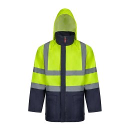 VL JUNO. Dwukolorowa kurtka 4 w 1 (180 g/m²) z poliestru (100%) z powłoką PU