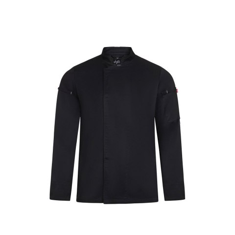 VL AGNI. Kurtka kucharska unisex (190 g/m²) z bawełny (35%) i poliestru z recyklingu (65%)