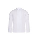 VL AGNI. Kurtka kucharska unisex (190 g/m²) z bawełny (35%) i poliestru z recyklingu (65%)