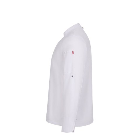 VL AGNI. Kurtka kucharska unisex (190 g/m²) z bawełny (35%) i poliestru z recyklingu (65%)