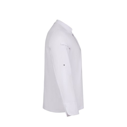 VL AGNI. Kurtka kucharska unisex (190 g/m²) z bawełny (35%) i poliestru z recyklingu (65%)