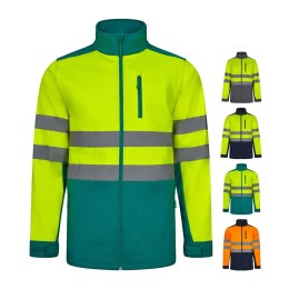 VL HESTIA LARGE. Dwukolorowa kurtka soft shell (280 g/m²), z polarową podszewką i membraną TPU, z poliestru (96%) i elastanu (4%