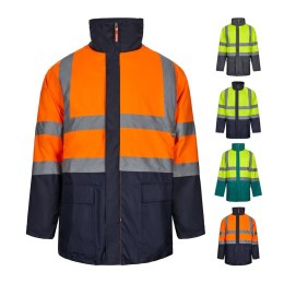 VL JUNO LARGE. Dwukolorowa kurtka 4 w 1 (180 g/m²) z poliestru (100%) z powłoką PU