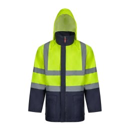VL JUNO LARGE. Dwukolorowa kurtka 4 w 1 (180 g/m²) z poliestru (100%) z powłoką PU