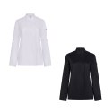 VL THOTH. Kobieca bluza kuchenna (190 g/m²) wykonana z bawełny (35%) i poliestru z recyklingu (65%)