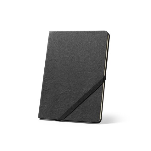 HUXLEY. Notatnik A5 z kartkami w linie FSC™ w kolorze kości słoniowej