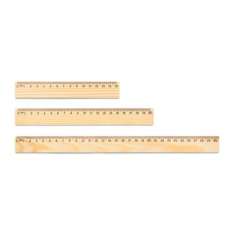 WESLEY 30. Linijka z drewna sosnowego o długości 30 cm