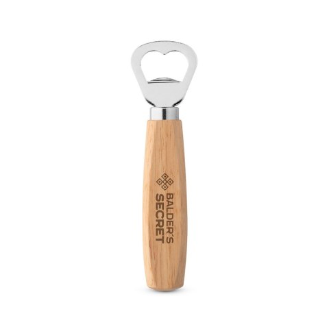 HOLZ. Otwieracz do butelek, metal i drewno