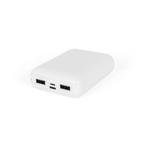 LEAKEY 10. Power bank 10'000 mAh wykonany w ABS pochodzącego z recyklingu (100% rABS)