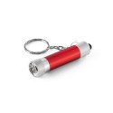 RE-LERGAN. Aluminiowy brelok do kluczy z recyklingu z 3-światłową latarką LED