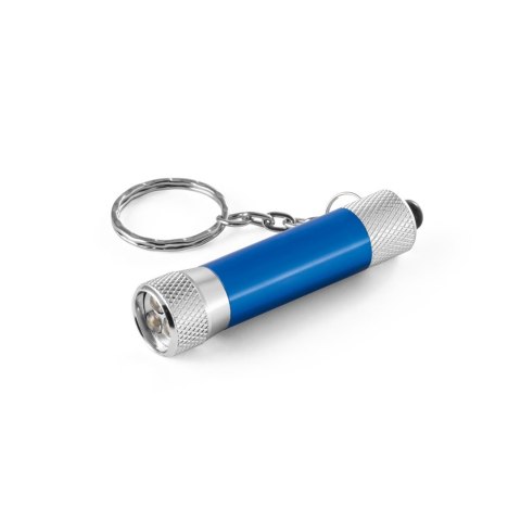 RE-LERGAN. Aluminiowy brelok do kluczy z recyklingu z 3-światłową latarką LED