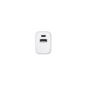 WEGENER. Zasilacz z portem USB-A 18W i USB-C 20W wykonany w 100% z rABS